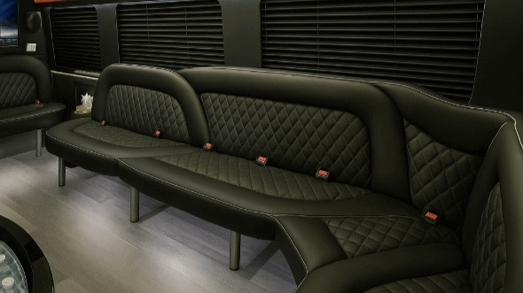 Interior of Vineland Party Bus Company's 14 Passenger Sprinter Limousine in Vineland