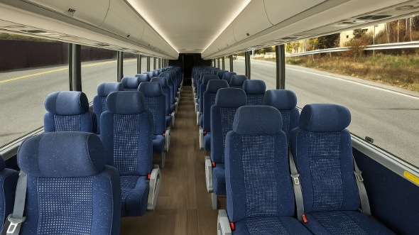 Interior of New Jersey Party Bus Company's 25 Passenger Minibus in New Jersey