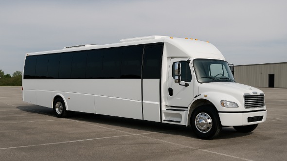 Exterior of New Jersey Party Bus Company's 25 Passenger Minibus in New Jersey