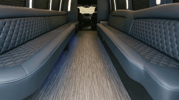 Interior of Ewing Party Bus Company's 30 Passenger Party Bus in Ewing