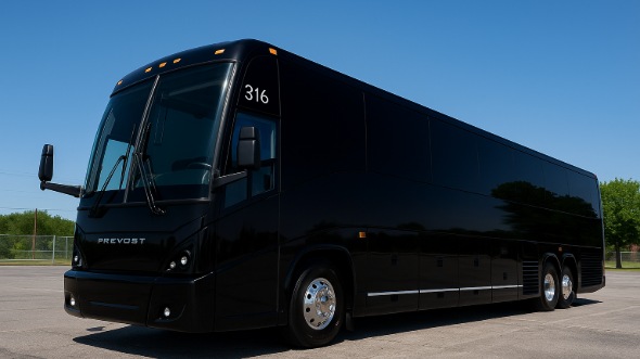 Exterior of New Jersey Party Bus Company's 40 Passenger Charter Bus in New Jersey
