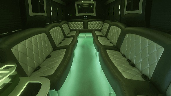 Interior of Rahway Party Bus Company's 40 Passenger Party Bus in Rahway