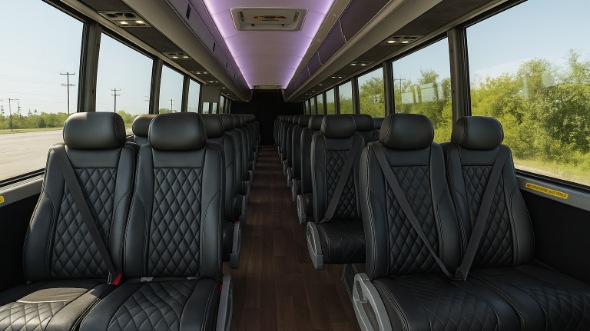 new jersey 25 passenger minibus interior